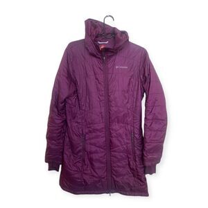 Columbia SZ M purple omni-heat purple jacket lightweight shell